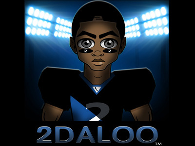 2DALOO - The Football Superhero character character art design illustration new