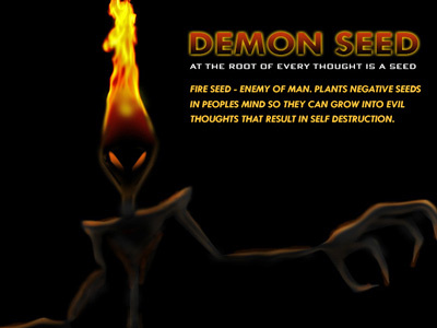 Demon Seed art concept design graphics illustration novel story