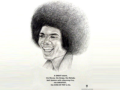 Michael Jackson art drawing illustration portrait