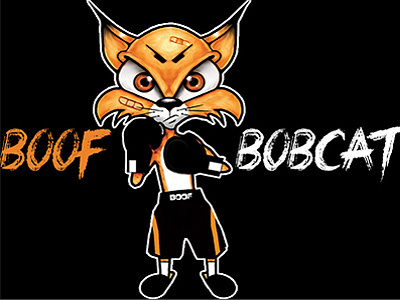 Boof the BOBCAT art cartoon character graphics illustration