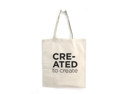 Created To Create Tote Design product design screen printing