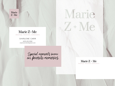 Marie Z + Me Visual Identity branding icon design logo design