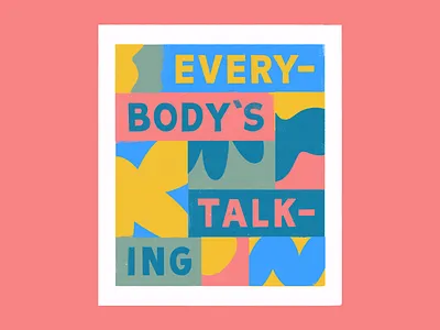 🗣️🗣️🗣️ art illustration lettering shapes talking texture type vector