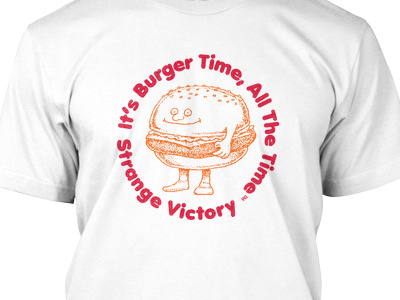 Burger Time T-Shirt beer beers burgers fun laughs strange victory teespring time