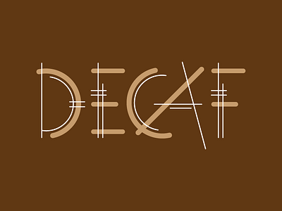 Decaf Typeface decaf geometric type