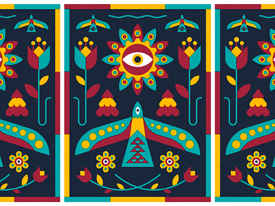 🌸👁🌸 art eye flower illustration print screenprint vector