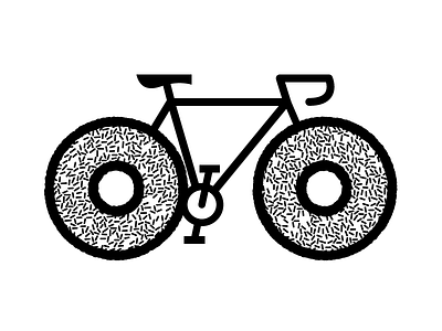 Bike 'Nuts bike donut doughnut hungry vector