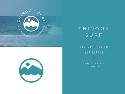 Chinook Surf akzidenz chinook gotham grotesk identity logo surf vancouver