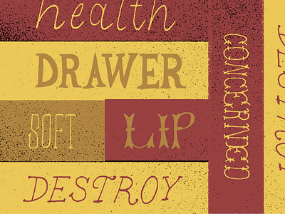 Lettering destroy drawn hand lettering pencil texture type vector