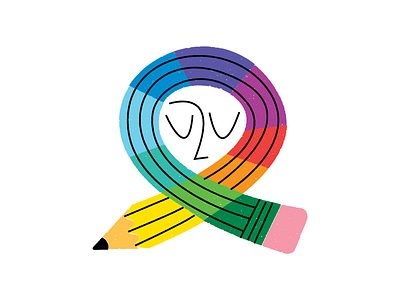 Keep warm friend color cozy crayon face grit hug illustration pencil rainbow scarf sticker texture