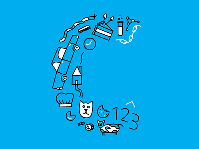 "C" car cat clock colour cookie cyan doodle icon illustration more vector