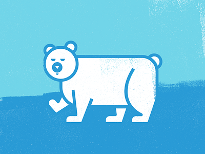 How do you keep a polar bear from charging? animal bear face illustration polar stroke texture thicklines