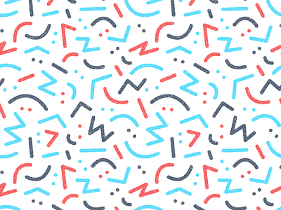Pattern fun doodle line rounded smile stroke thicklines zag zig