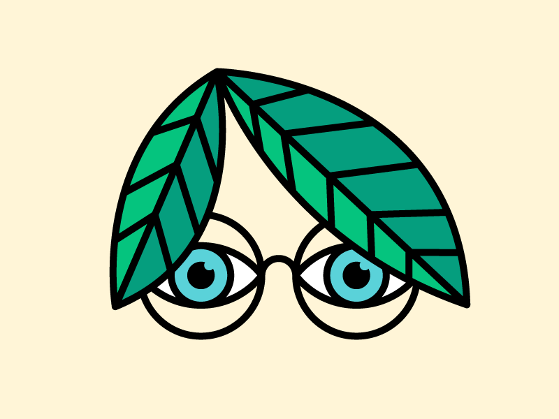 π spy bigbrother creeper stroke eyeballs peeper thicklines illustration leaves leaf glasses eyes