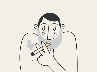 The smoker by Sebastian Abboud on Dribbble