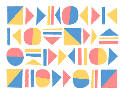 📕 📙 📘 art fun geometric go pattern pause play repeat shape stop texture