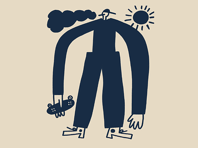 ☀️ ✔️ art bro character doodle illustration procreate skateboarding sun
