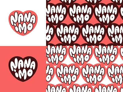 Nanaimo! bubbly doodle heart lettering redonred type vector