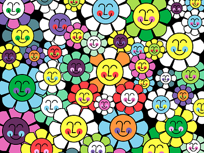 Murakawsmi art character doodle fun illustration pattern vector