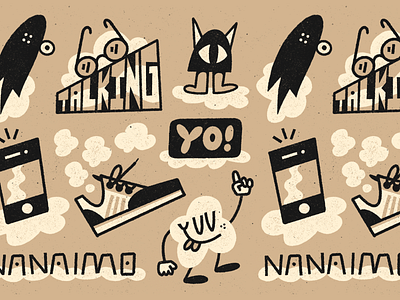 Talking Nanaimo Yo! art character doodle fun illustration nanaimo procreate texture
