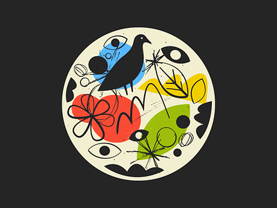 🌞🕊️🌞 art bird doodle fun illustration layers shapes texture vector