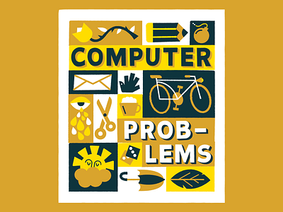 Computer problems 💥 art design fun illustration lettering type vector vectors
