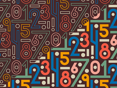 Pattern Play design geometric graphicdesign illustration numbers numerals pattern surfacepattern