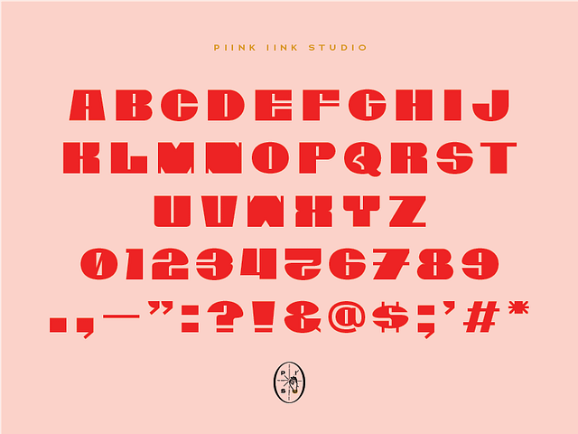 Font Design by piink iink studio on Dribbble