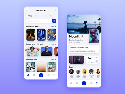 Letterboxd App Redesign 2020 app letterboxd mobile app mobile design mobile ui movie app ui ui ux ui design uidesign uiux ux uxdesign