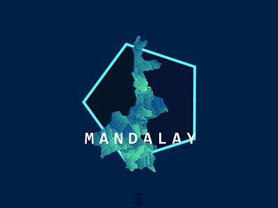 Mandalay Abstract abstract awesome design design flat illustration illustrator mandalay map myanmar