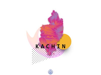 Kachin Abstract abstract awesome design flat illustration illustrator kachin lonelyplanet map myanmar skillshare