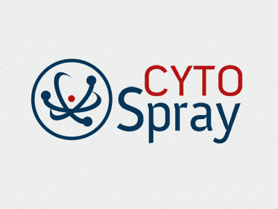 CytoSpray branding logo medical sans serif
