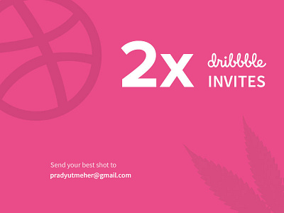 2x Dribbble Invites 2x draft dribbble giveaway invitation invite invites