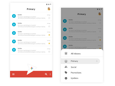Gmail Redesign 2.0 android app design gmail google material redesign updated