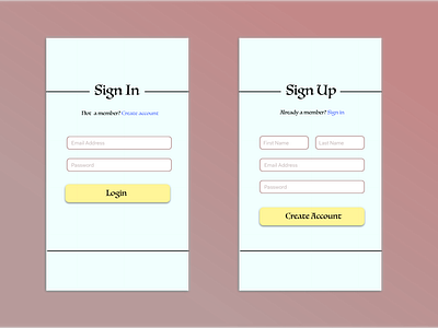 UI Challenge Day 1 - Sign Up Page