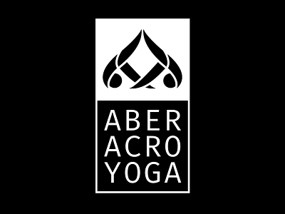 Aber Acro Yoga logo acro yoga identity logo sport yoga