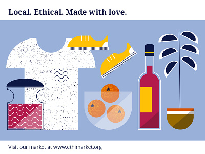 Online ethical market ethical business illustration vector art