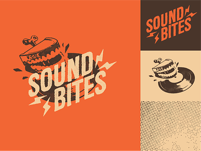 Sound Bites Record Cafe branding logo