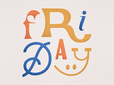 Friday handlettering illustration