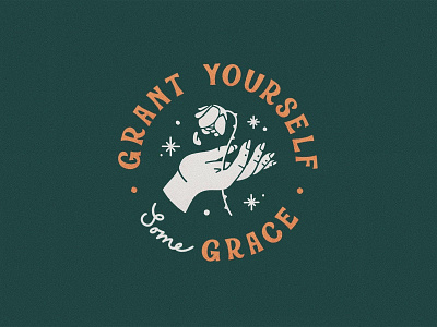 Grant Yourself Some Grace design handlettering illustration typography