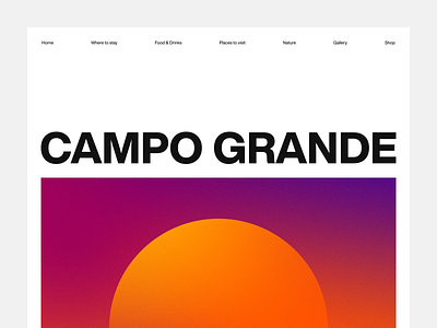 Campo Grande design graphic design helvetica interface design minimalism modernist typography