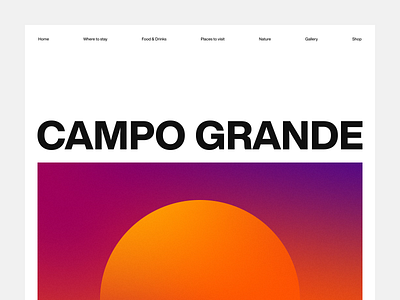 Campo Grande design graphic design helvetica interface design minimalism modernist typography