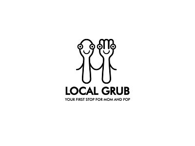 Local Grub Food and drink logo branding design logo