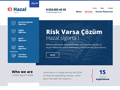 Hazal business corporate design header