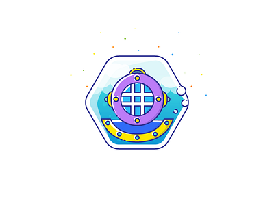 Dive Badge badge dive icon illustration