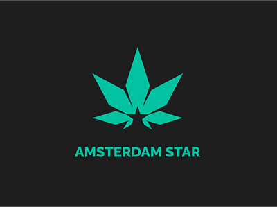 Daily Logo Challenge - Day 17 amsterdam dailylogochallenge geometric leaf logo star