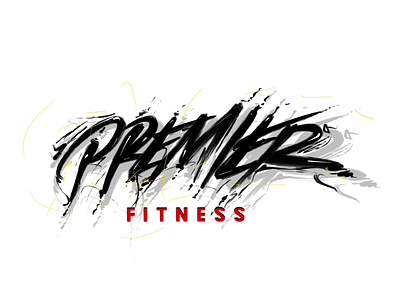 Custom lettering- For hand painted mural client custom design fitness hand lettering handpainted lettering mural street typography urban