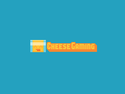 Cheese Gaming american cheese cheese cheese slice logo pixel
