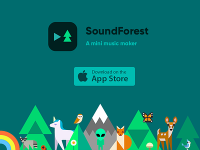 SoundForest: A mini music maker app composer forest iphone make maker music sequencer song sound soundforest step