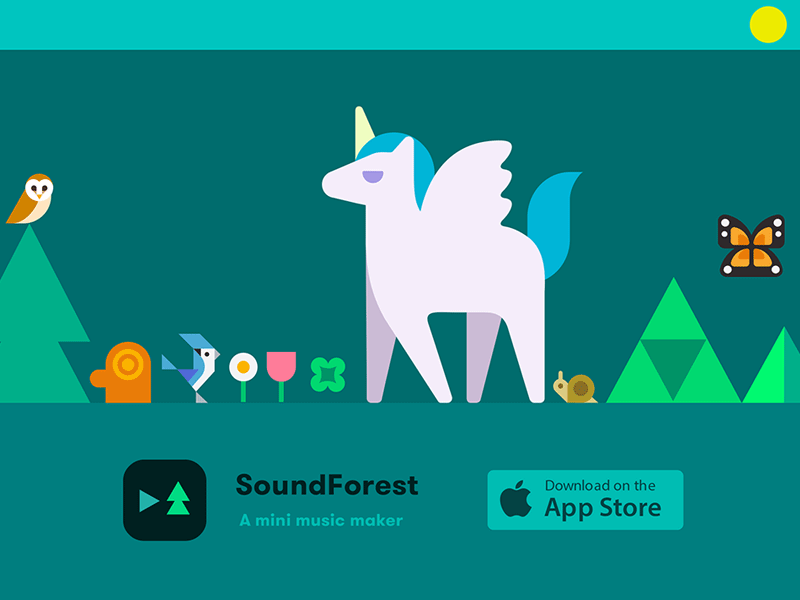 SoundForest: A mini music maker app compose composer forest iphone make maker music sequencer sound soundforest step